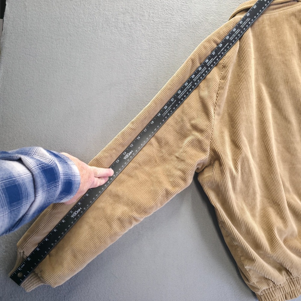 Vintage Lakeshire Men's Brown Corduroy Wool Lined Jacket Size Large Made in USA - Picture 10 of 10